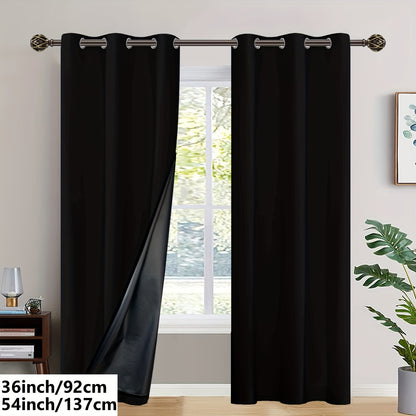 Insulated Blackout Curtains (2 pcs)