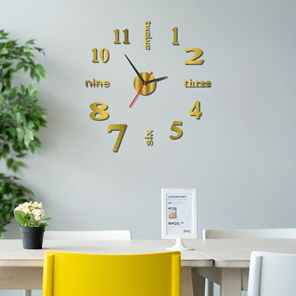 Modern Glow-in-the-Dark Wall Clock - DECO