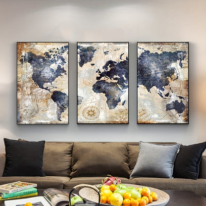 World Map Art Print Set - DECO