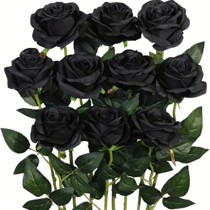 Artificial Roses (10 pcs) - DECO