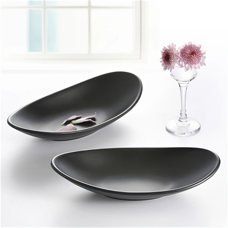 Oval Black Jewelry & Key Tray - DECO