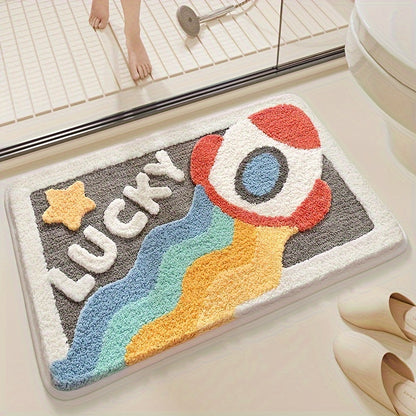 Plush Absorbent Toilet Floor Mat