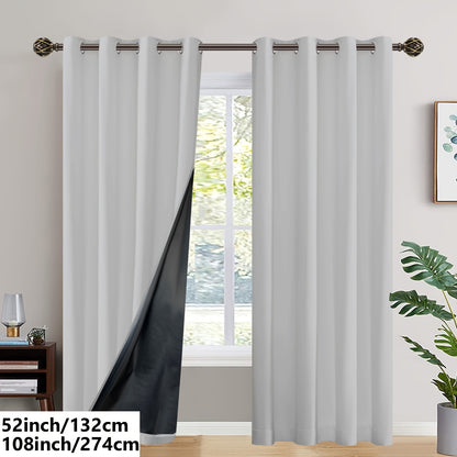 Insulated Blackout Curtains (2 pcs)