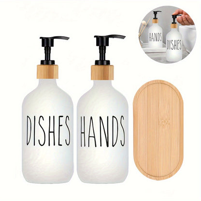 Soap Dispenser Set with Tray - DECO